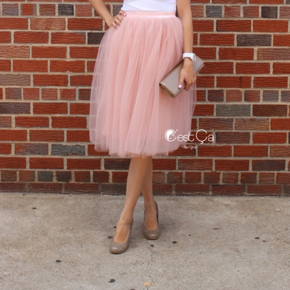 Tulle Skirt Blush Pink